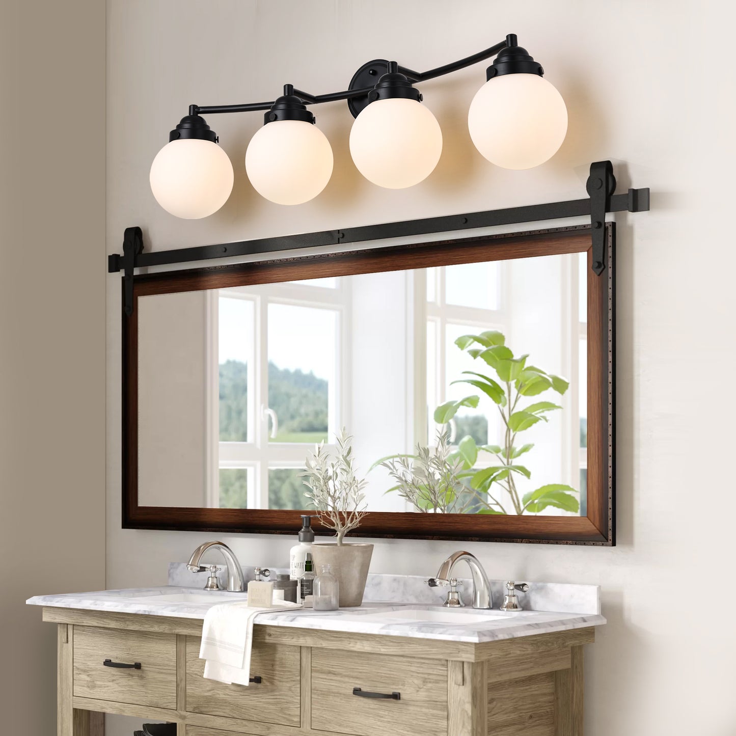 4 - Light Dimmable Vanity Light