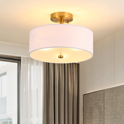 3-Light Semi Flush Mount Ceiling Light Fixture