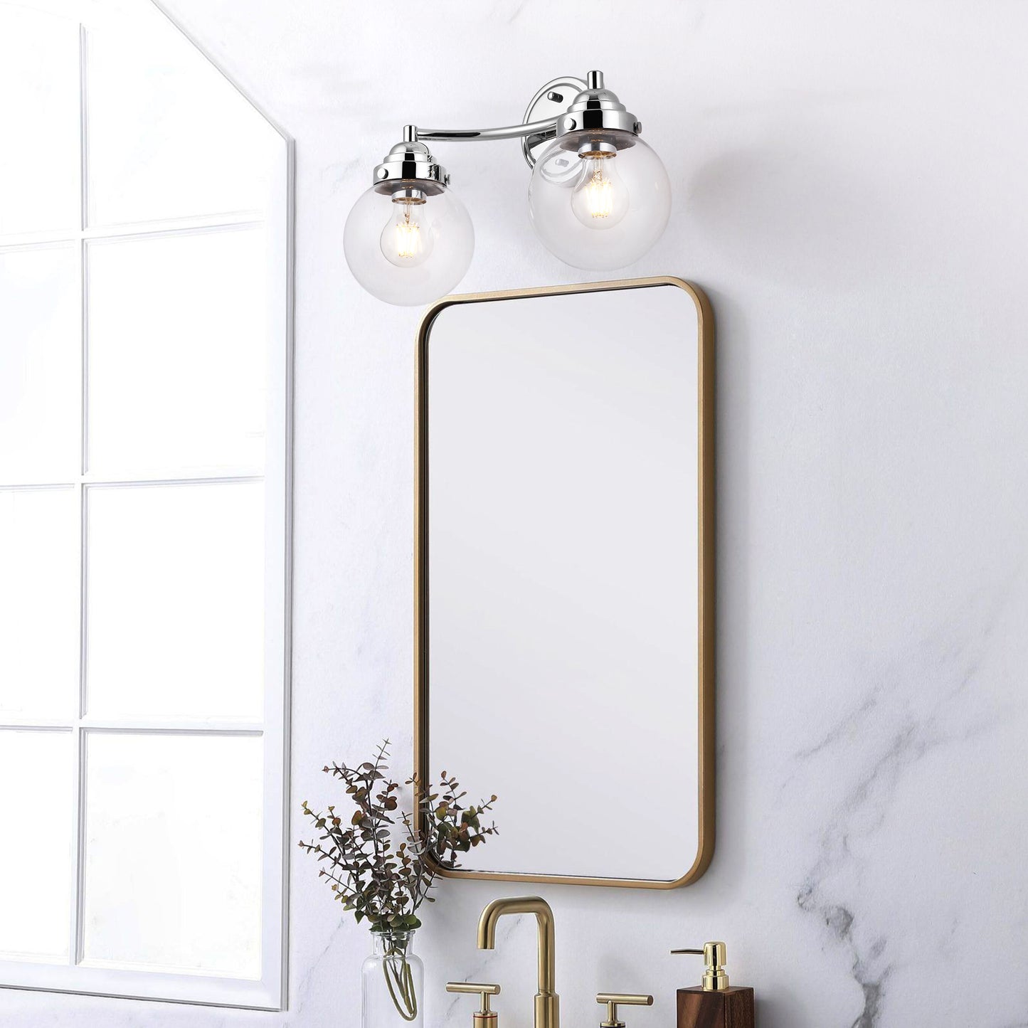 2-light vanity light features