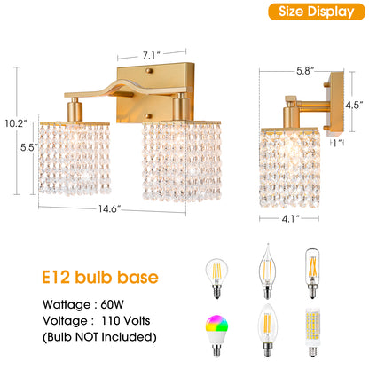 2 - Light Dimmable Vanity Light