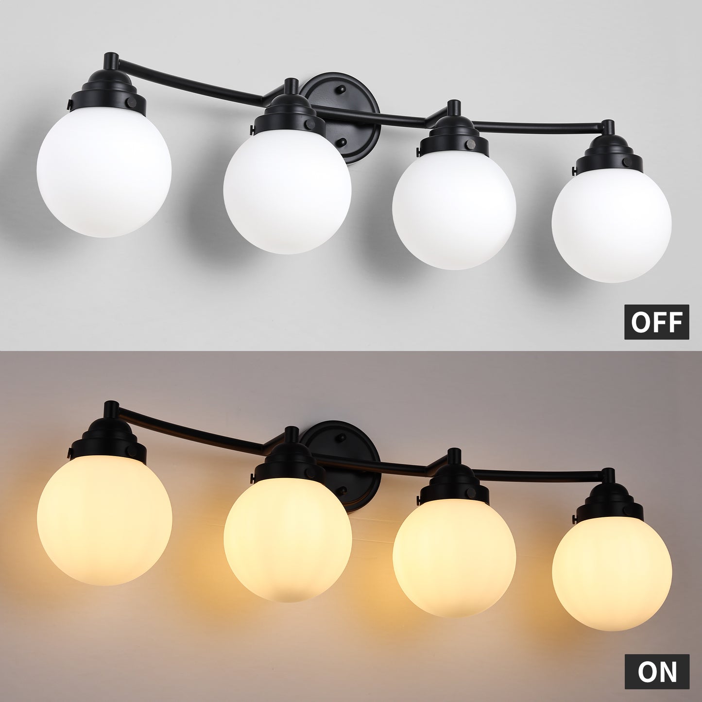 4 - Light Dimmable Vanity Light