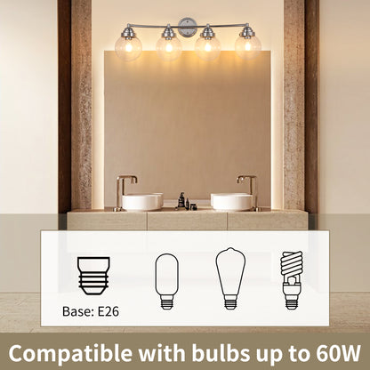 4-light vanity light features