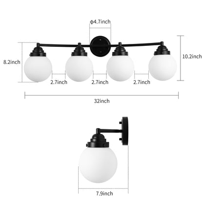 4 - Light Dimmable Vanity Light