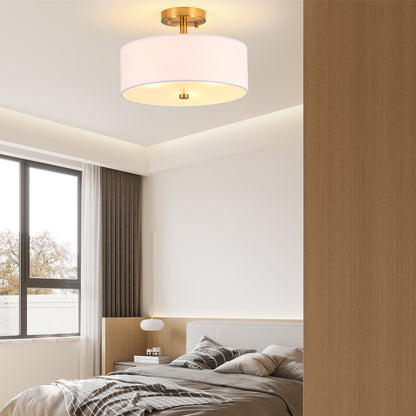 3-Light Semi Flush Mount Ceiling Light Fixture