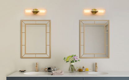 Modern Gold 2 pack Cylinder Wall Sconces