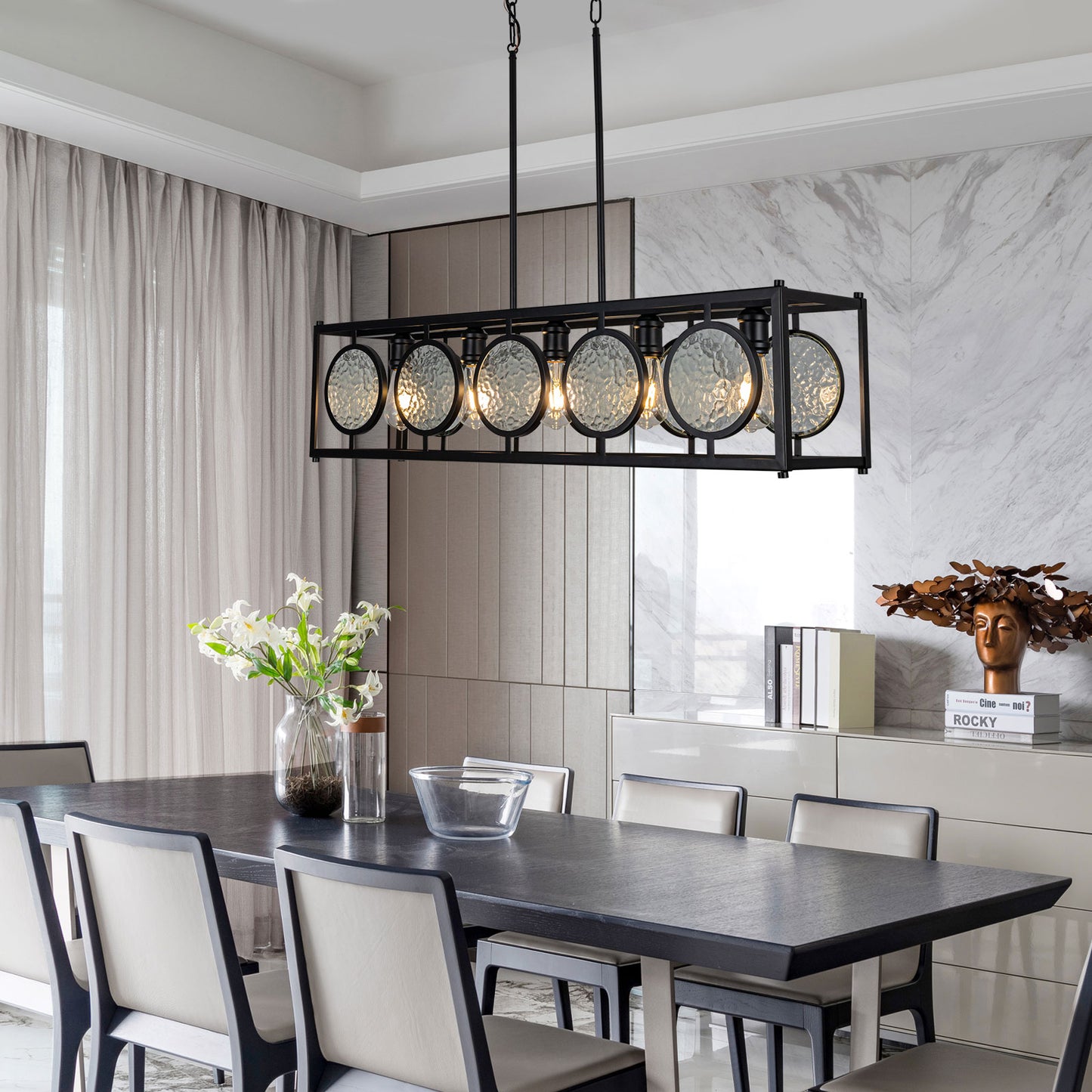 5 - Light Black Kitchen Island Pendant