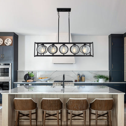 5 - Light Black Kitchen Island Pendant